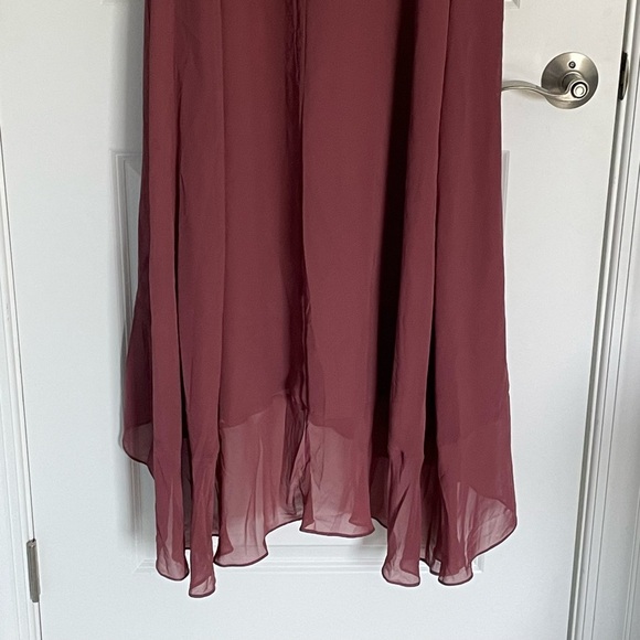 Revelry Scarlet Chiffon Ruffle Maxi Dress 29584 - Picture 10 of 16